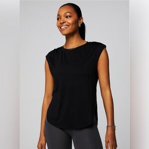 NWT Fabletics Dry-Flex Tunic Tank Classic Black  Size Medium